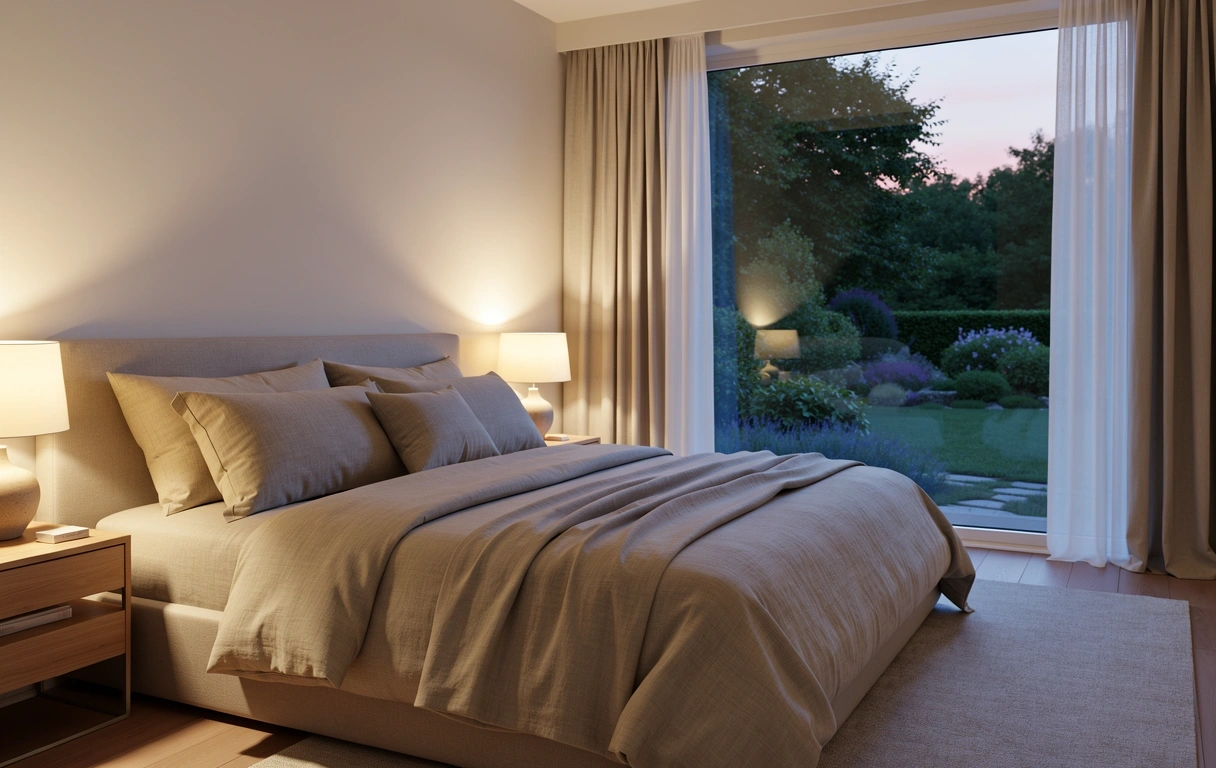 Environnement de repos apaisant pour un sommeil réparateur